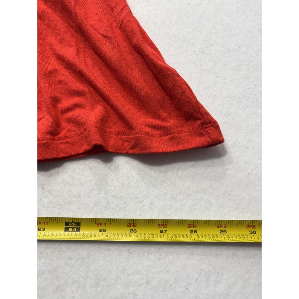 Time And Tru Tank Dress Womens Medium Red Crew Neck Sleeveless Stretch Jersey - Picture 8 of 9
